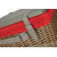 Wicker Lined Gift or Storage Hamper Basket with Lid-282393375-282393388