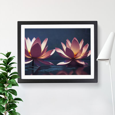Luxurious Lotus Flowers - Single Picture Frame Print