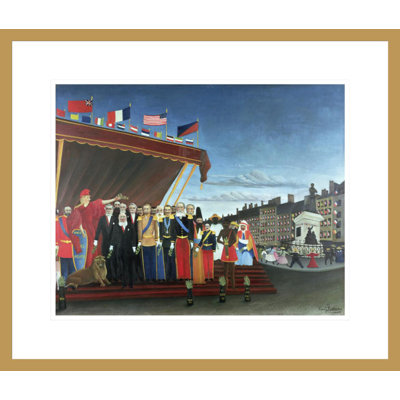 Representatives of the Forces greeting the Republic as a Sign of Peace by Henri Rousseau -Framed Giclee Print