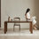62.99" Rectangular Solid Wood Dining Table