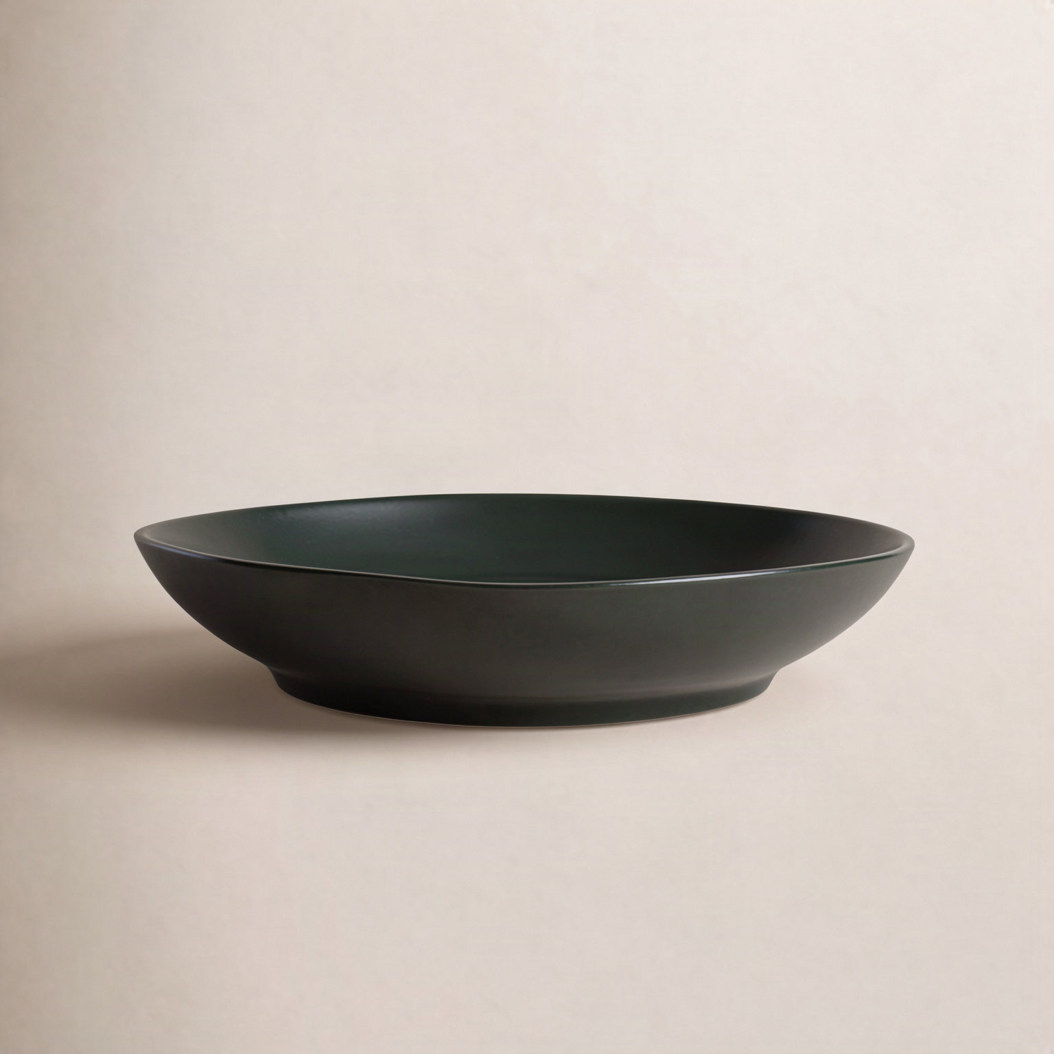 Ceramic Low Serving Bowl, Balsam