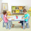 Nila Kids 3 Piece Rectangular Play Or Activity Table and Chair Set-2102941009