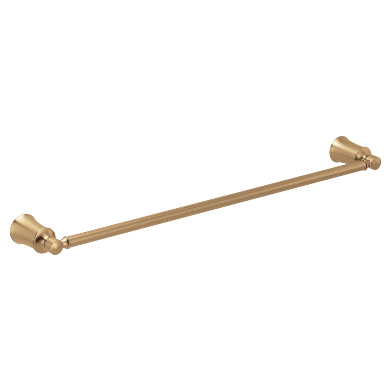 Moen Dartmoor 24-Inch Wall Mounted Bathroom Towel Bar, 1.4" H x 24" W x 3.5" D