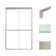 Frederick 45.75'' - 47'' W x 76'' H Bypass Semi-Frameless Shower Door with Clear Glass
