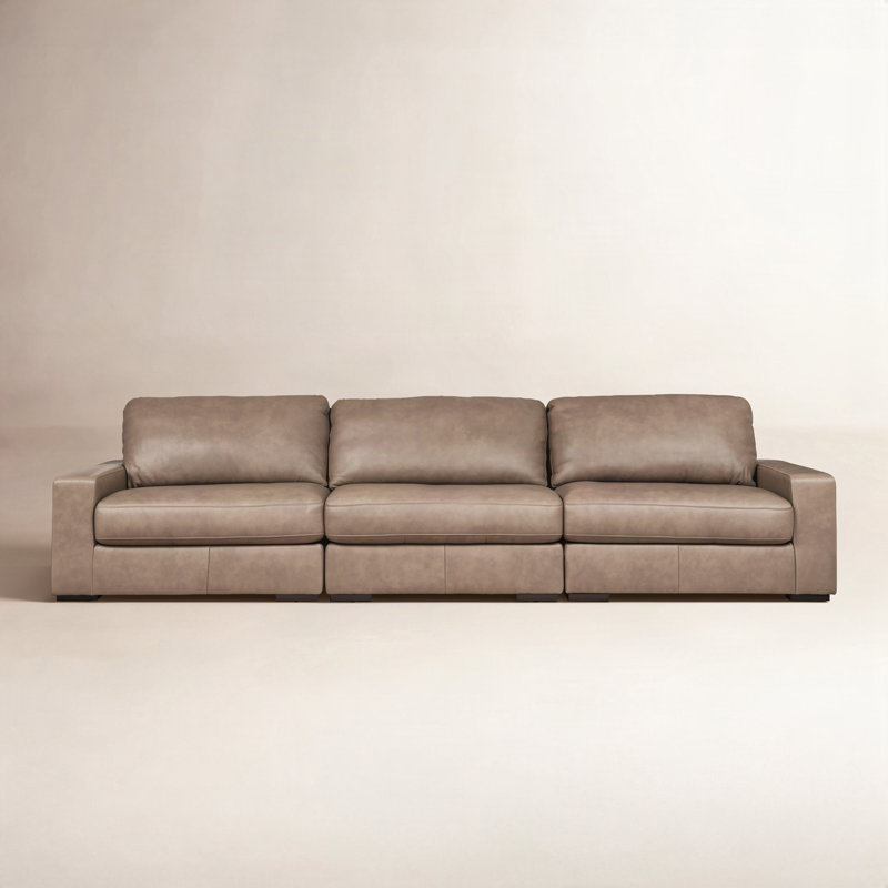 Courtney 3-Piece Sectional Sofa, Brown