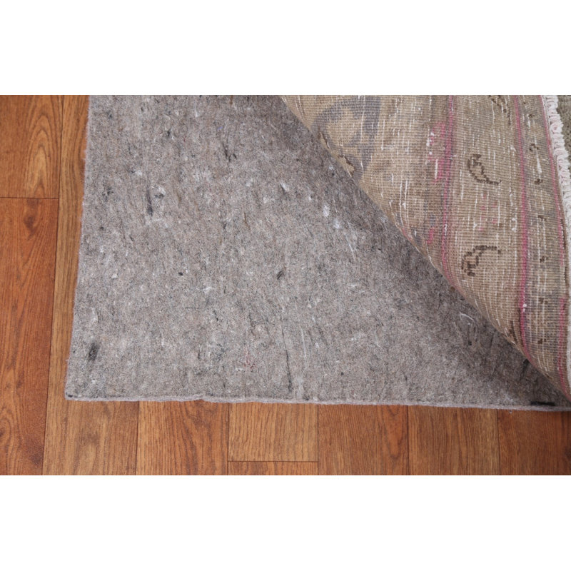 Tapis unique en laine noué à la main de style années 1970 de 9 pi 7 po x 12 pi 5 po Hulusi