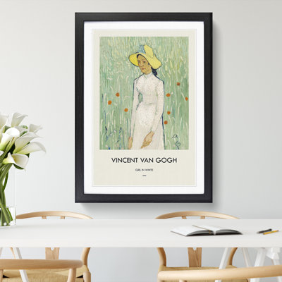 Girl In White by Vincent Van Gogh - Single Picture Frame Print