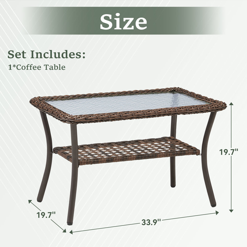Table basse d'extérieur