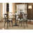 Leandra Round Metal Base Dining Table-1244897535