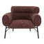 Chaise en tweed marron Mardi