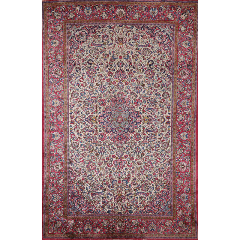 Tapis traditionnel avant teinture végétale pré-1900 4 x 7