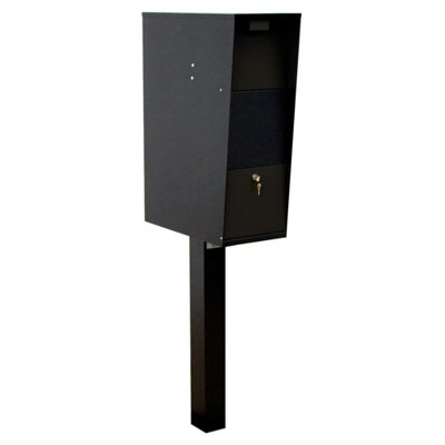 Steel Post Mounted Mailbox