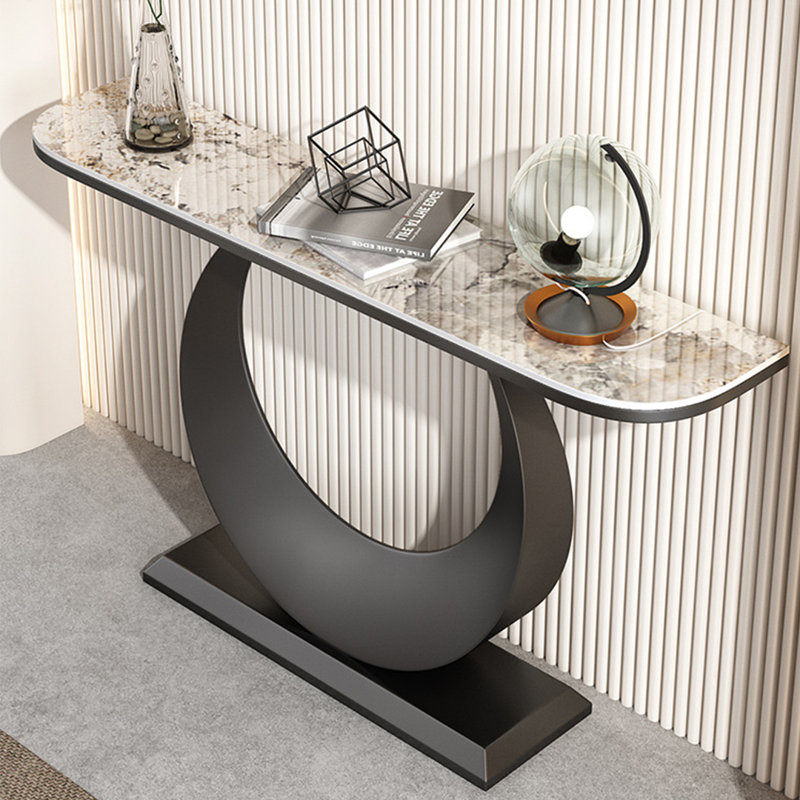 Console, Crème, Noir, H 31,5 po x l 63 po x P 11,8 po