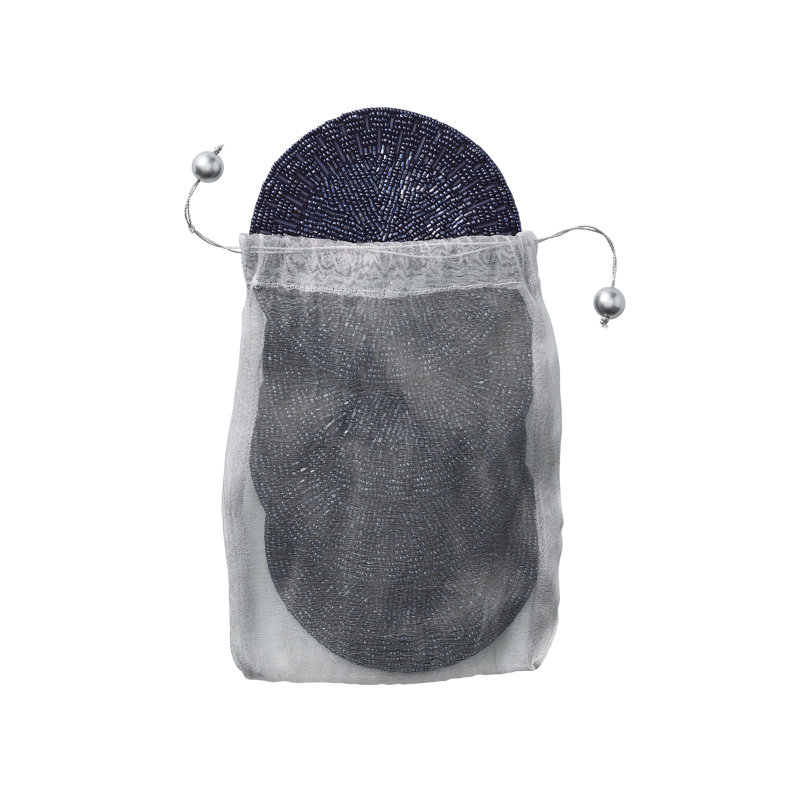 Palisade Coaster Set in a Gift Bag, Navy