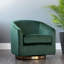 Fauteuil pivotant en velours Saiya-887967097