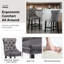 Tabouret de bar rembourré en velours avec dossier capitonné, chaises de bar, tabourets de bar, ensemble de 2-57946398
