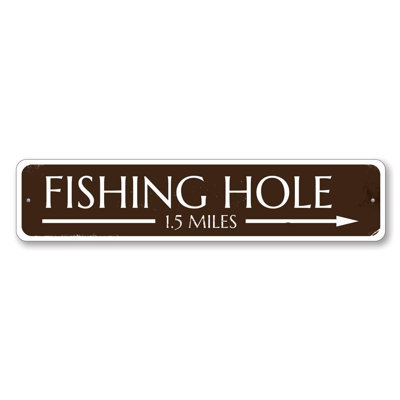 Panneau de pêche en aluminium