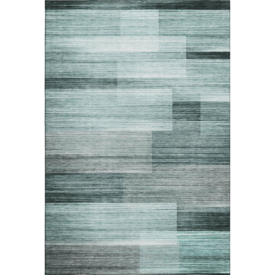 Premium Machine Washable Mayfield AMF2082 Striped Rug