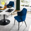 Ensemble de 2 chaises de salle à manger en velours avec accoudoirs et coussin moelleux-806612498