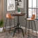 Grigor Round Solid Wood Top Metal Base Dining Table