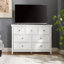 Commode 7 tiroirs, moderne, organisateur de ferme pour chambre à coucher - blanc