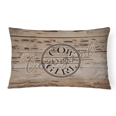 Coussin décoratif intérieur/extérieur véritable fille vache