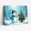 «Snowman Tree», art mural sur toile-121121721