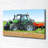 Tractor On The Field - Wrapped Canvas Print