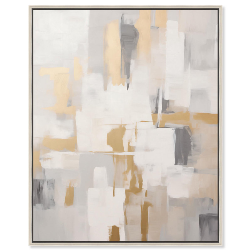 Toile Soft Brilliance II par Art Remedy, H 21 po x l 17 po, Cadre flottant, Noir