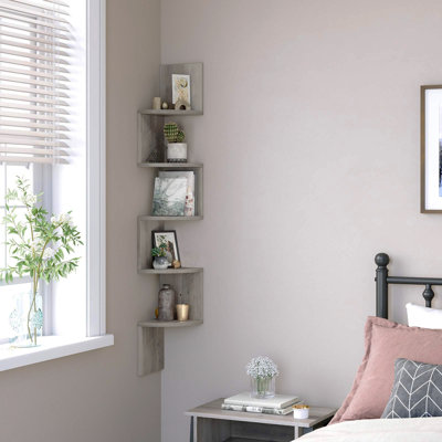 Maceo 5 -Piece Corner Shelf