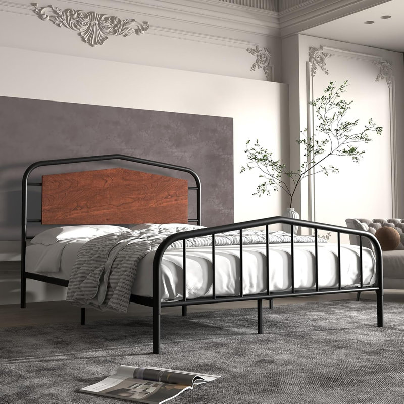 Anshika Platform Bed, Queen, Black