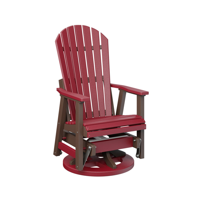 Fauteuil oscillant berlinois berlinois berlinois, Scarlet Red Top/Chocolate Brown Base