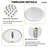 Modern Round Shower System, Rain Shower Head with Handheld Spray, Shower Faucet Set-112993900