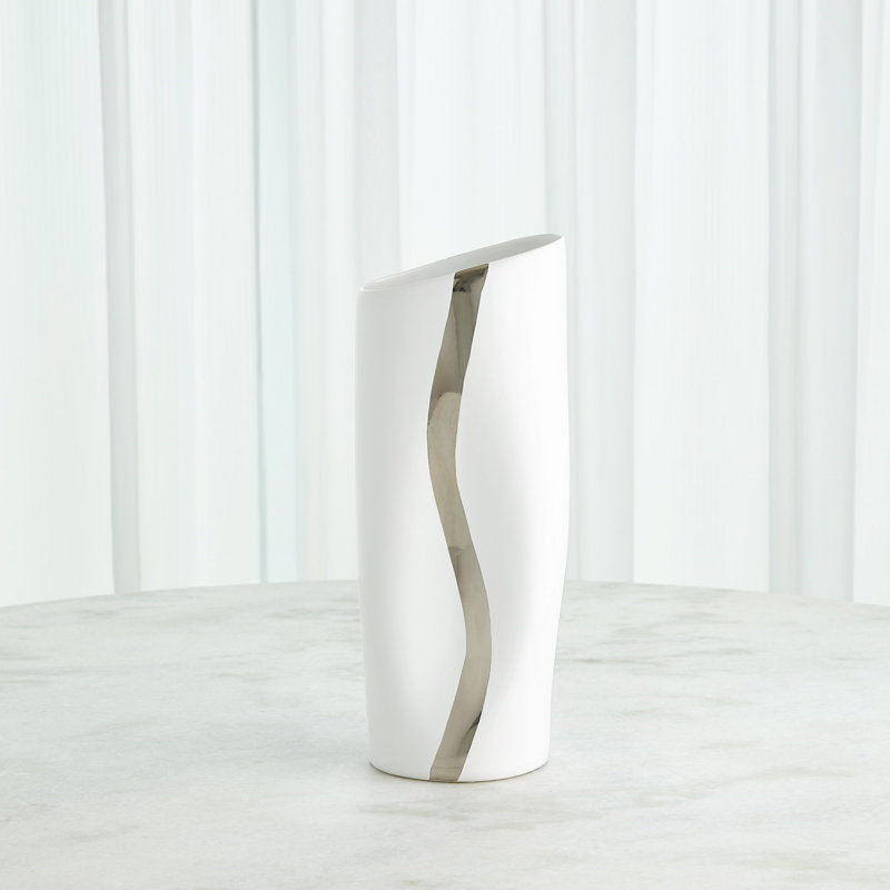 Handmade Ceramic Table Vase, 17" H x 7" W x 5" D