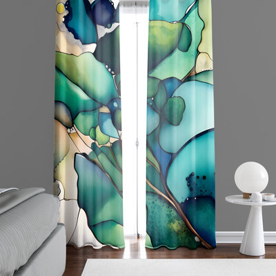 Aibne Semi Sheer Curtain Panel Pair