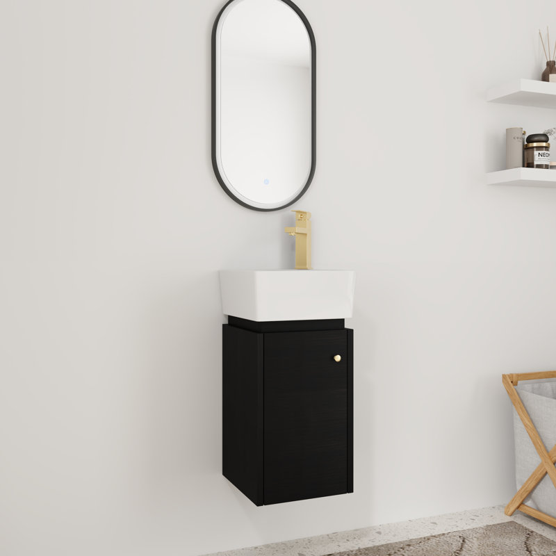 12'' Single Bathroom Vanity With Ceramic Top