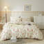 Ensemble de literie à motif floral en microfibre avec fermeture à glissière et housse de coussin-113111163