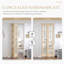 Glass And Solid Wood Bi-Fold Door With Installation Hardware Kit-106976380