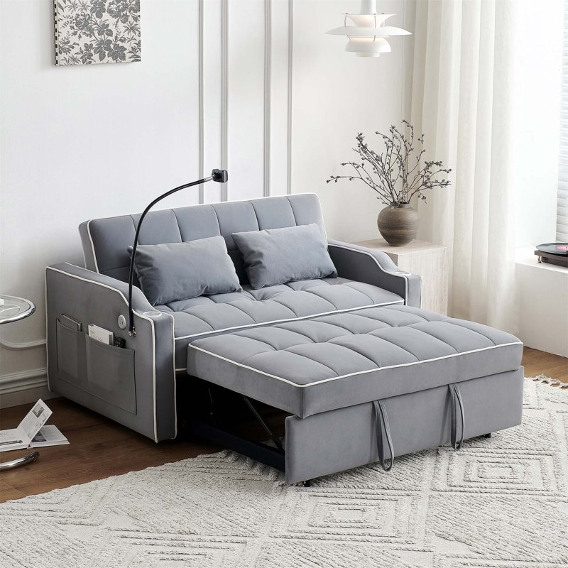 Canapé-lit convertible polyvalent avec fonctions avancées pour les petits espaces