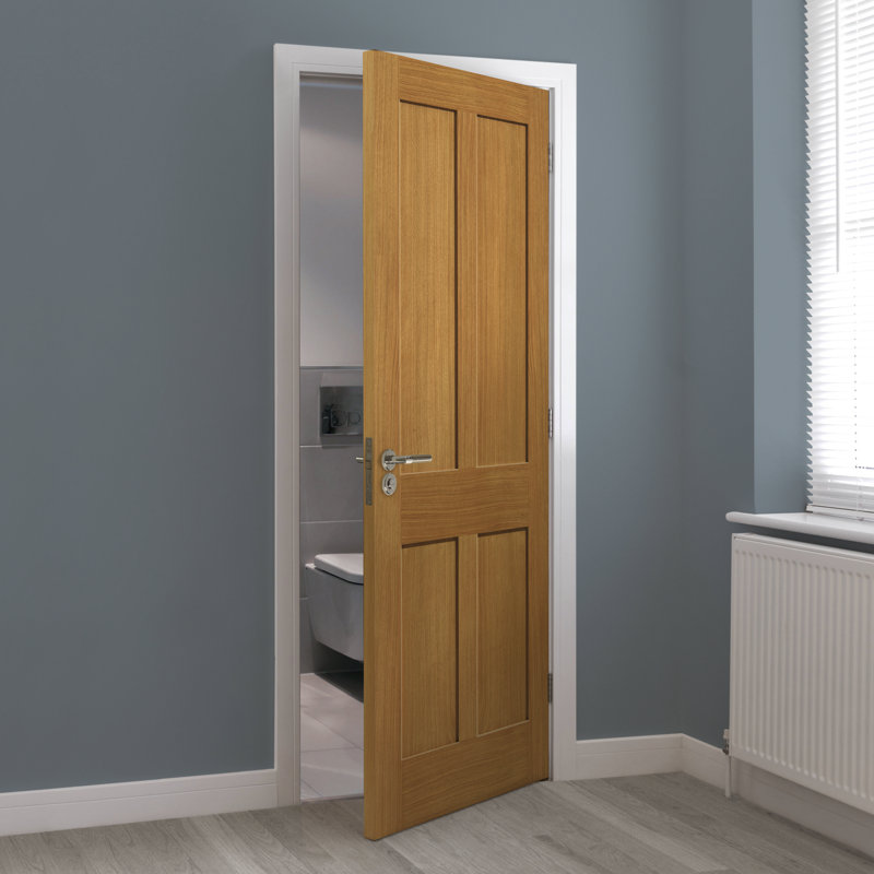 Rushmore Oak Internal Door Unfinished, 198.1cm H x 61cm W x 3.5cm D