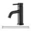Robinet de lavabo de salle de bain moderne à un trou-115721232