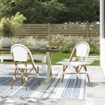 Casidy Wicker Premium All-Weather Wicker Outdoor Dining Side Chair