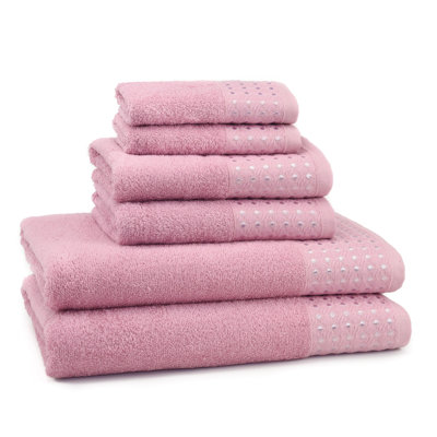 6 Piece Turkish Cotton Towel Set