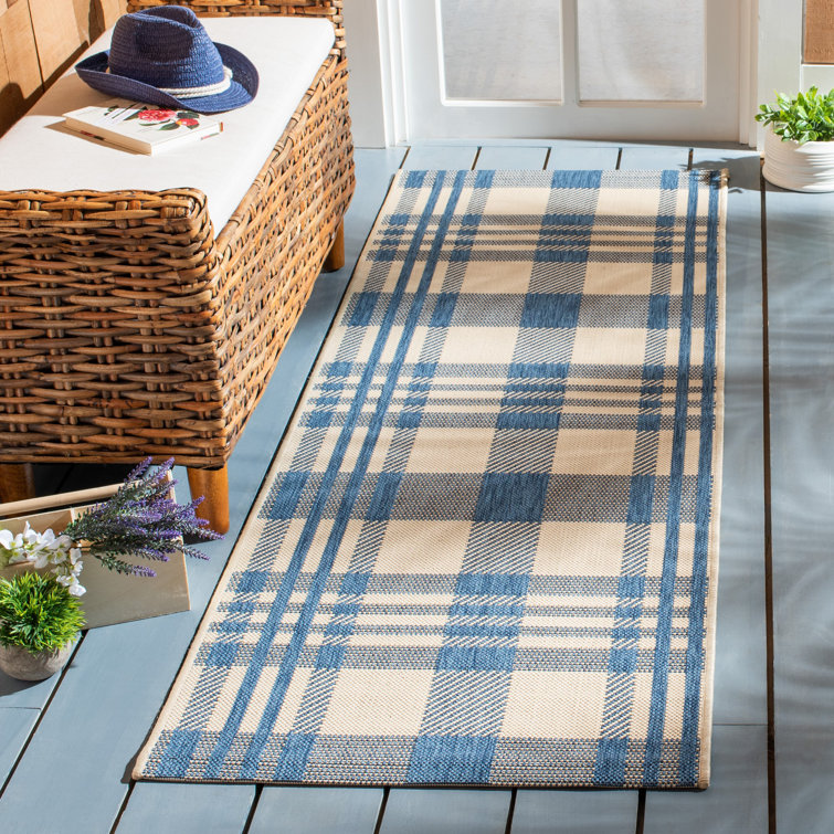 Debriana Performance Plaid Indoor/Outdoor Area Rug