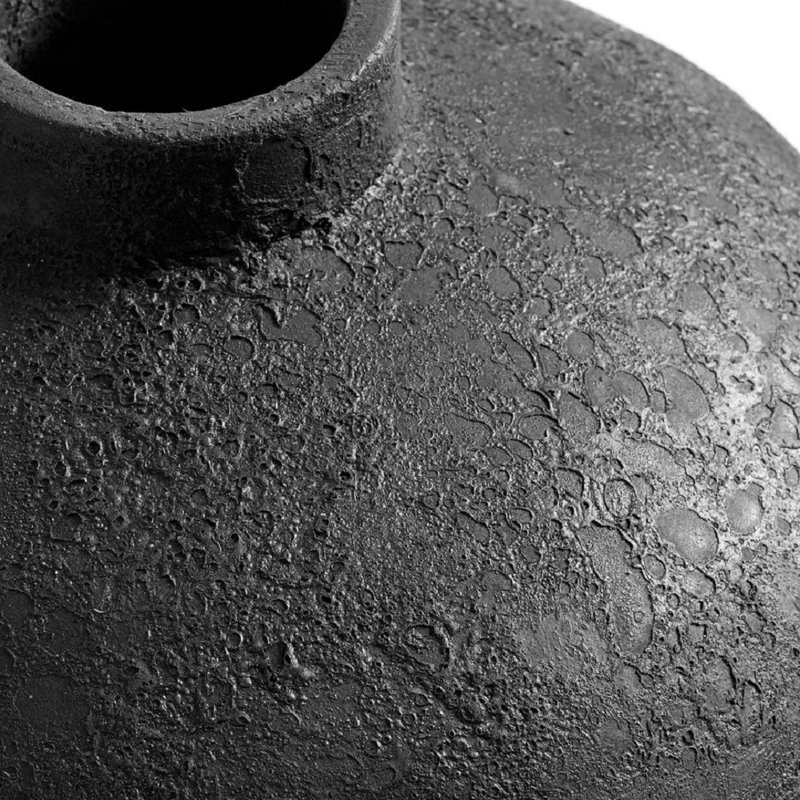 Carino Terracotta Floor Vase, 31.5" H x 17.72" W x 17.72" D, Dark Gray