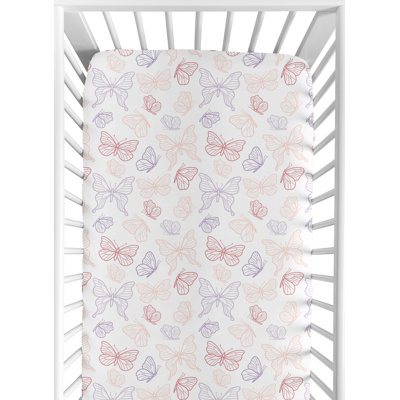 Butterfly Fitted Crib Sheet