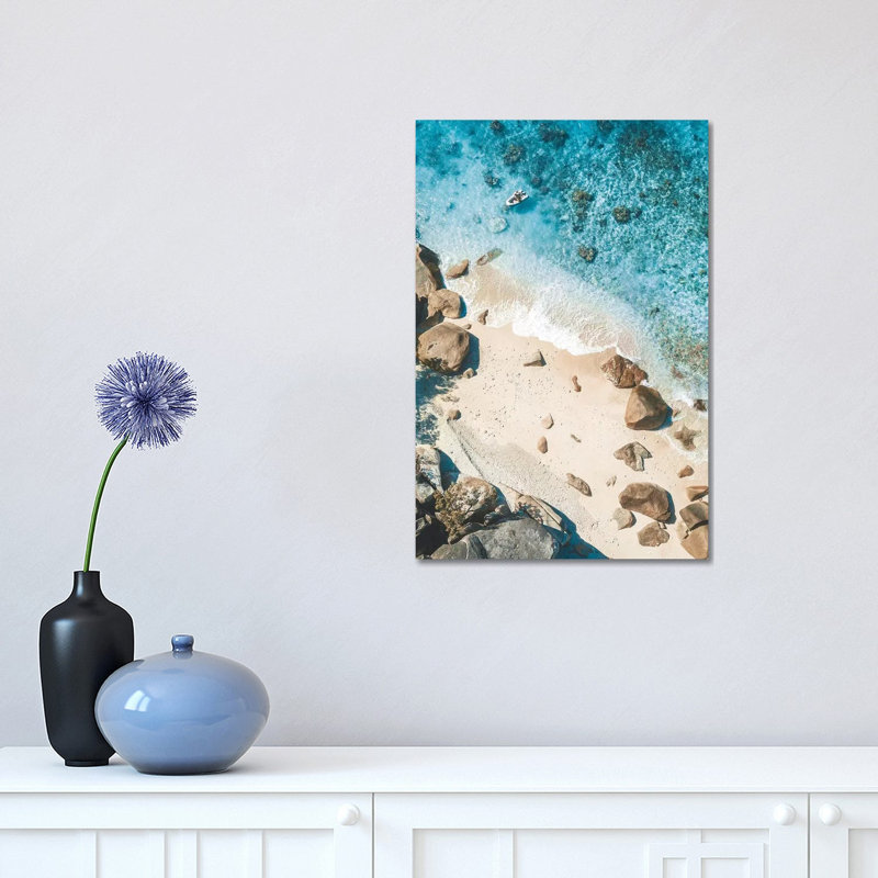 Little Boat Paradise Beach by James Vodicka - Wrapped Canvas Gallery-Wrapped Canvas Giclée, 45.72cm H x 30.48cm W