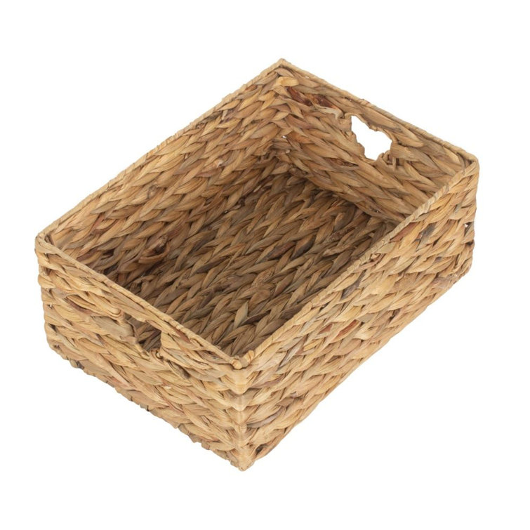 Bay Isle Home Shallow Water Hyacinth Storage Wicker Basket | Wayfair.co.uk