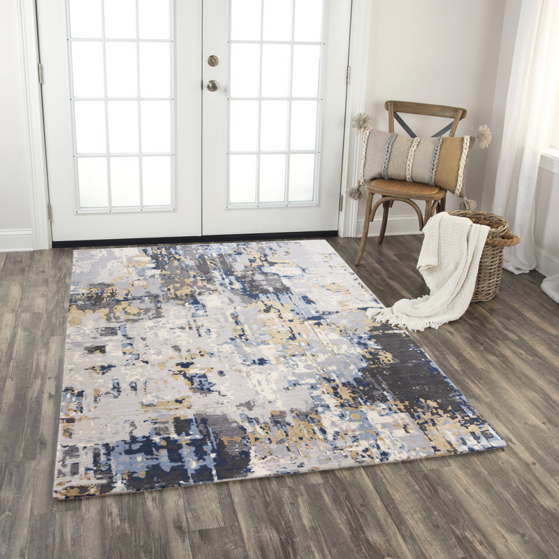 Norbie Wool Abstract Indoor Rug, Runner 2'6" x 8'