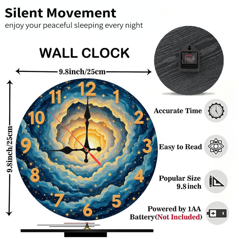 horloge céleste spirale galaxie